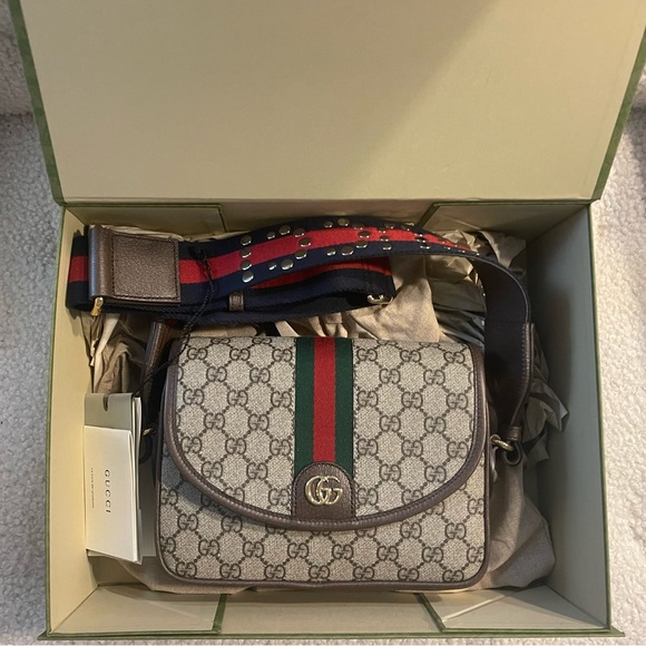 BRAND NEW Gucci Ophidia GG mini shoulder bag - Picture 9 of 13
